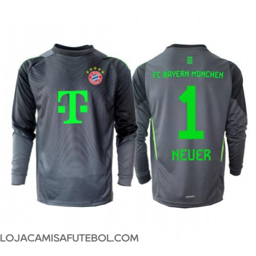 Camisa de Futebol Bayern Munich Manuel Neuer #1 Goleiro Equipamento Secundário 2025-26 Manga Comprida